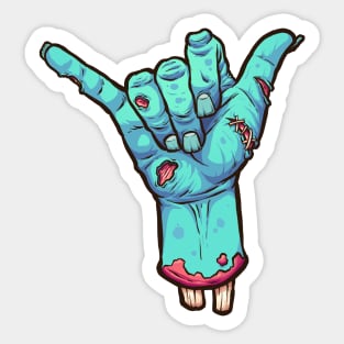 Hang loose zombie Sticker